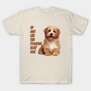 On Days Like This I'd Rather Be My Dog T-Shirt